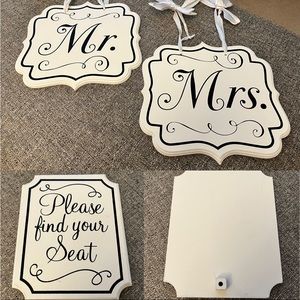 Wedding signs